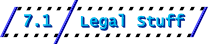 7.1: Legal Stuff